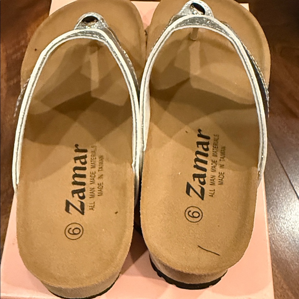 Brand New Women's Stylish Silver Sandals - Picture 4 of 7